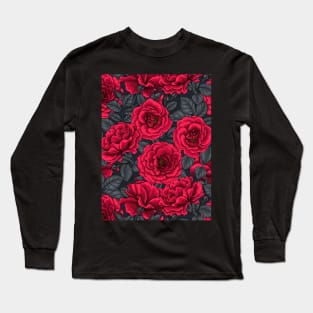 Red cosmos flowers Long Sleeve T-Shirt